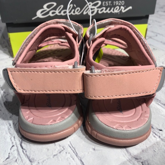 NIB! KIDS Eddie Bauer Gracey Sandal Pink & Gray - Picture 6 of 11
